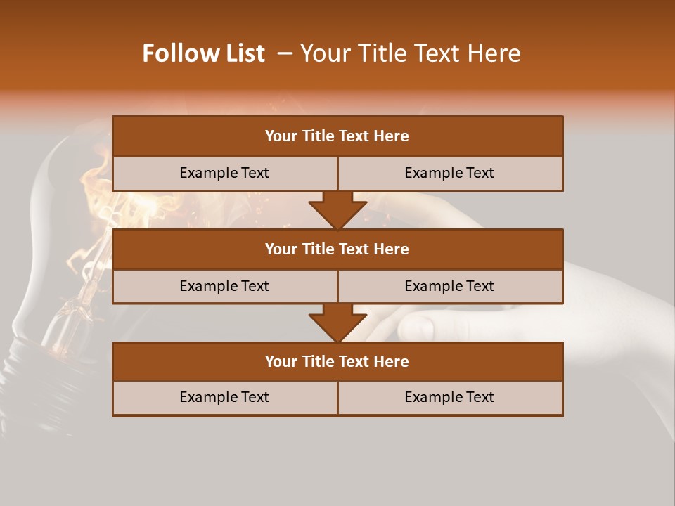 Red Success Flame PowerPoint Template
