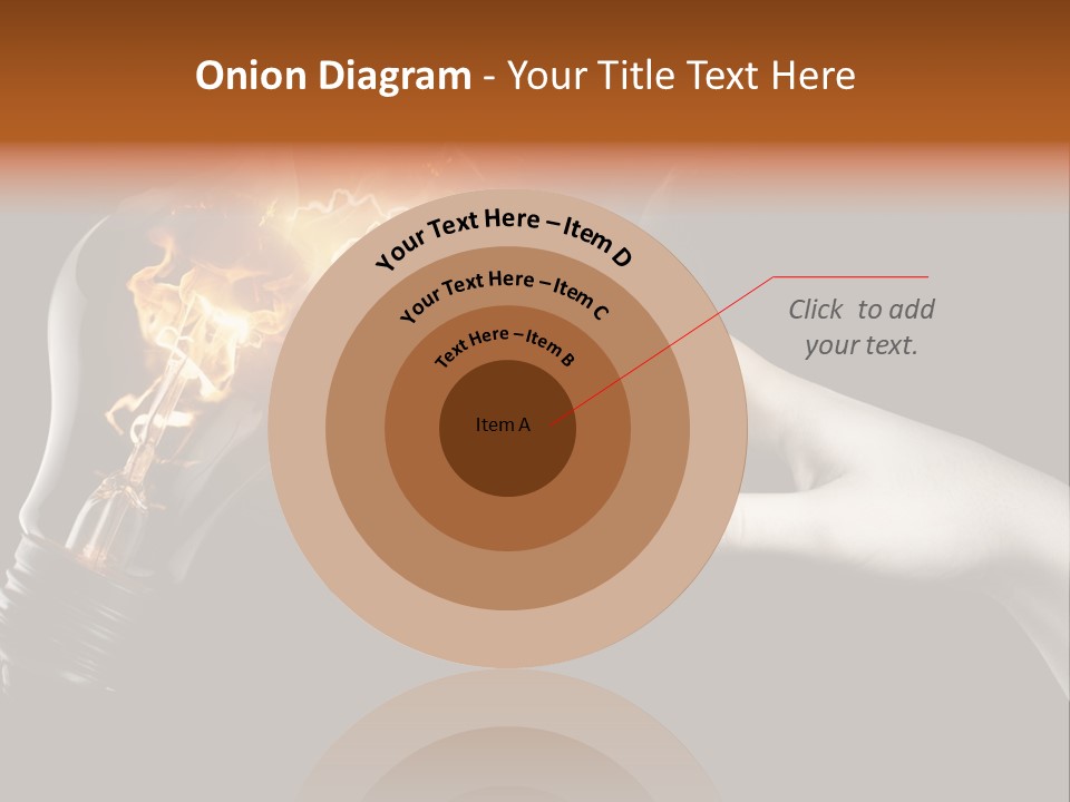 Red Success Flame PowerPoint Template