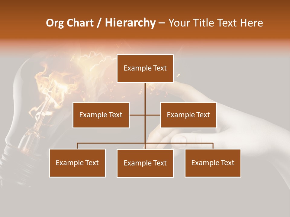 Red Success Flame PowerPoint Template