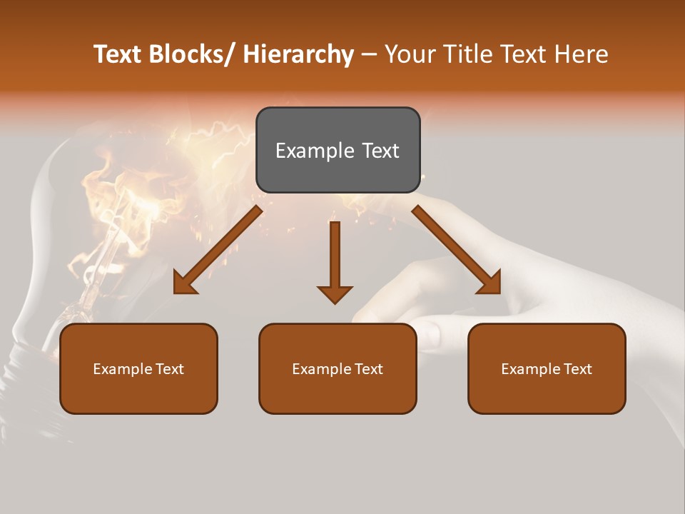 Red Success Flame PowerPoint Template