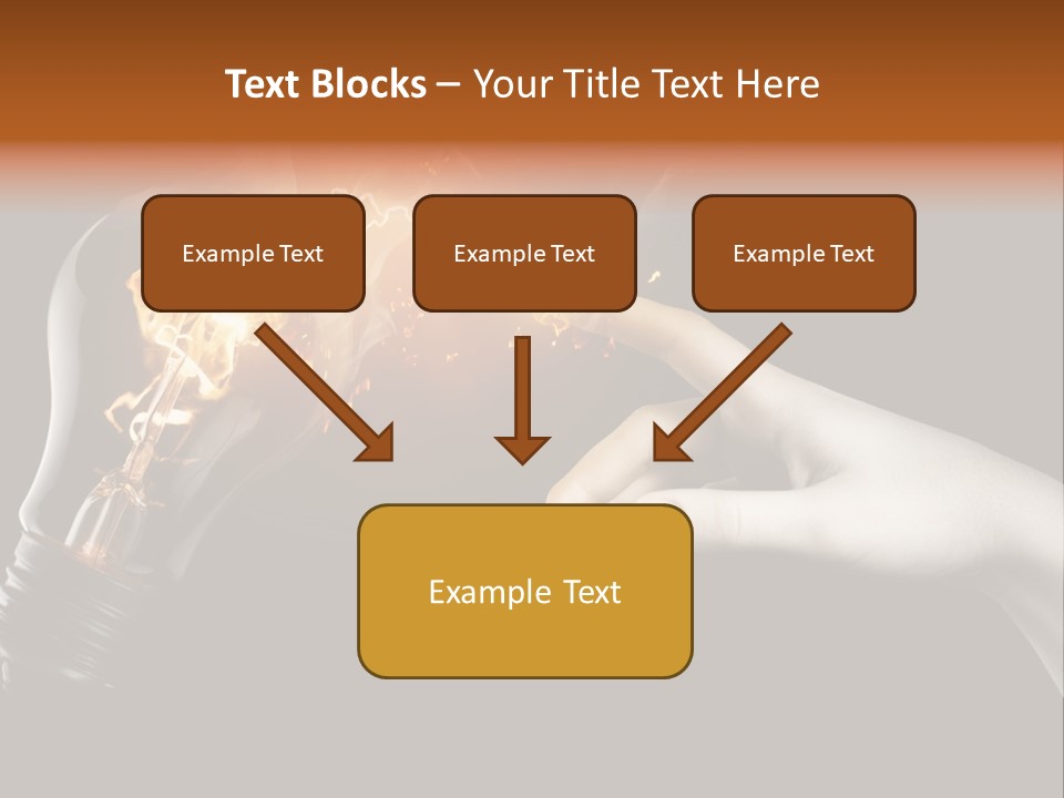 Red Success Flame PowerPoint Template