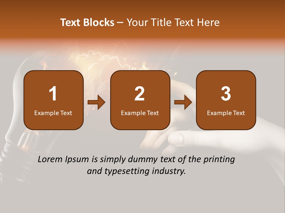 Red Success Flame PowerPoint Template