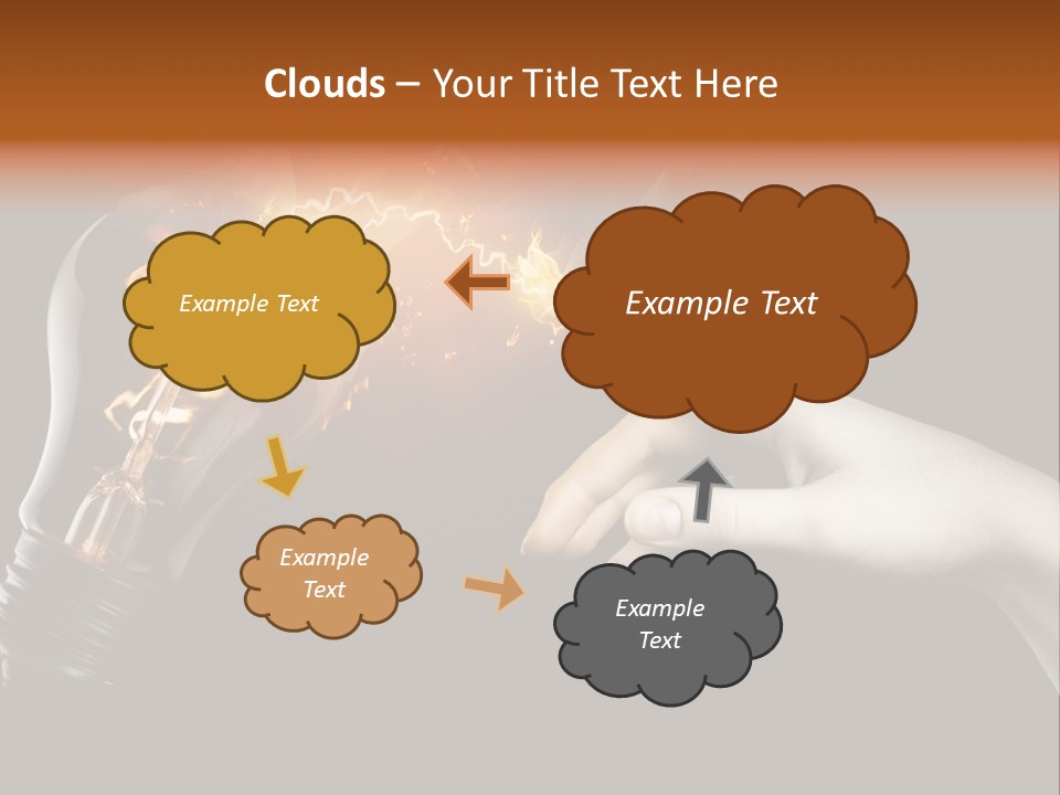 Red Success Flame PowerPoint Template