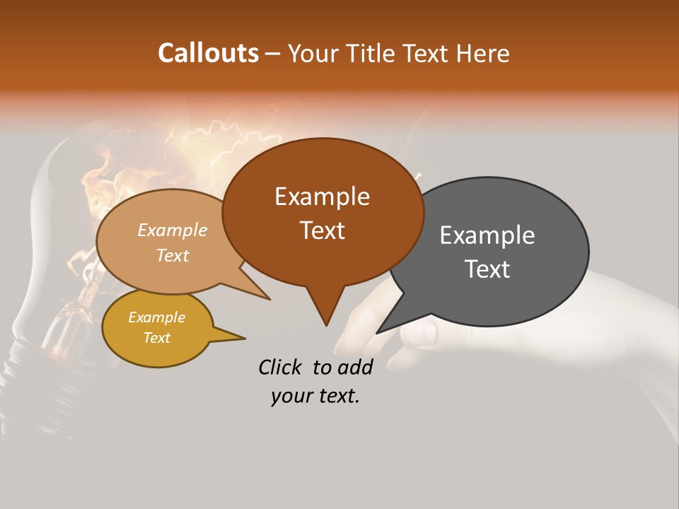 Red Success Flame PowerPoint Template