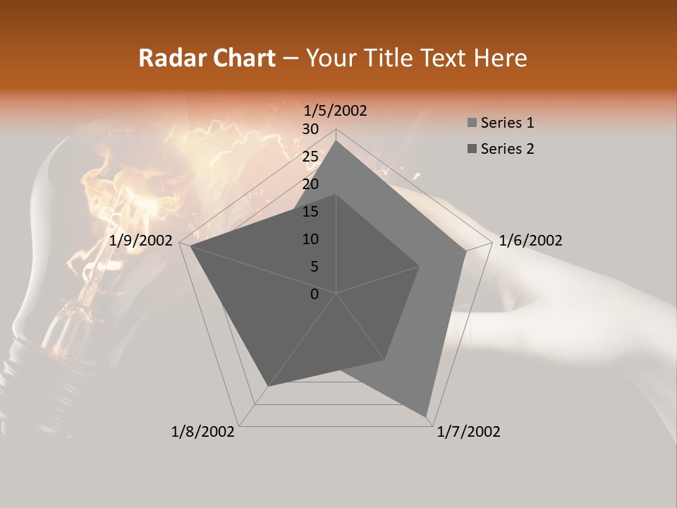 Red Success Flame PowerPoint Template