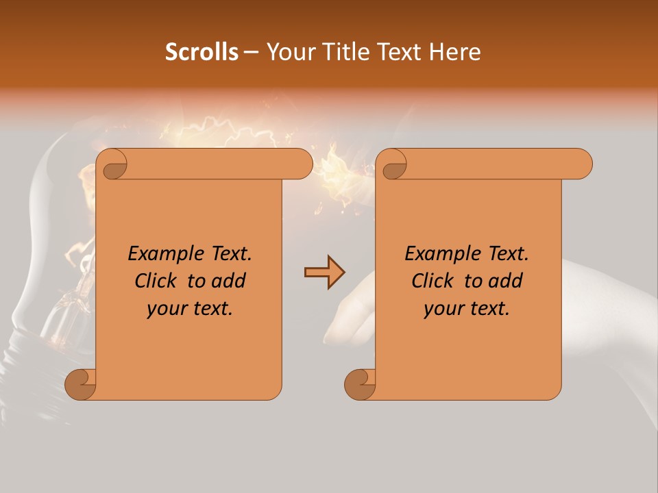 Red Success Flame PowerPoint Template