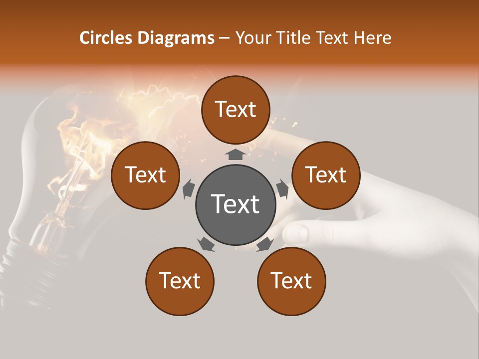 Red Success Flame PowerPoint Template