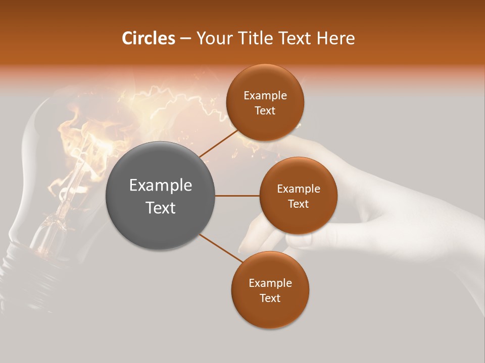 Red Success Flame PowerPoint Template