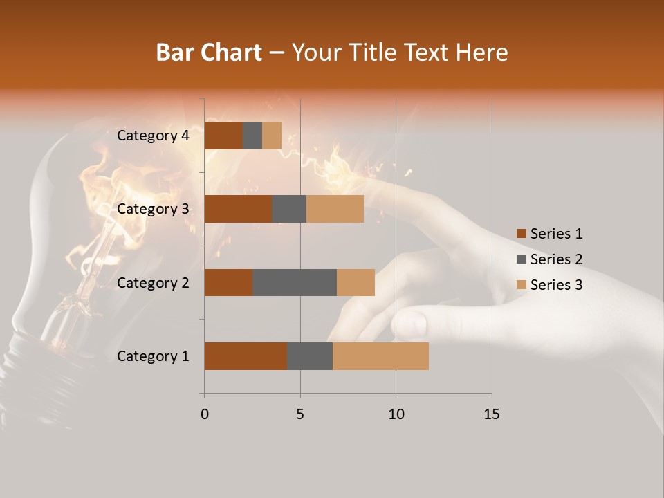 Red Success Flame PowerPoint Template