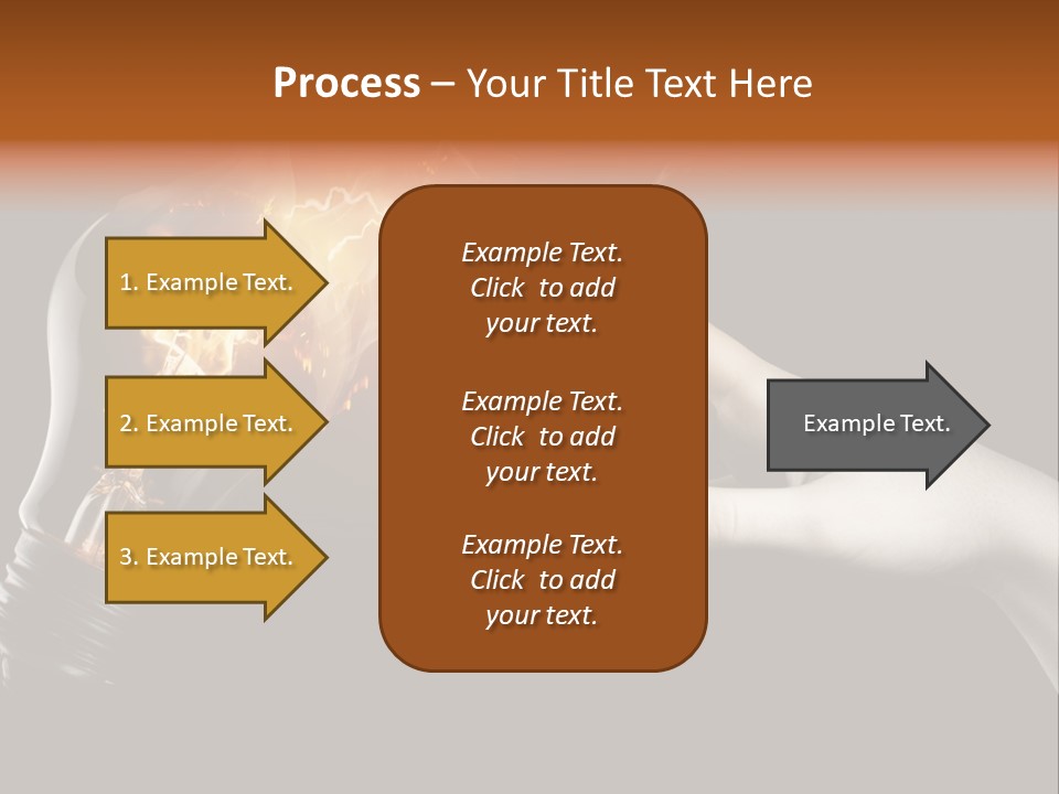 Red Success Flame PowerPoint Template
