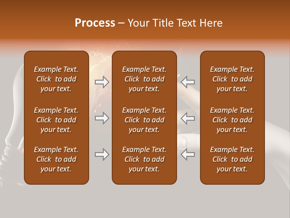Red Success Flame PowerPoint Template