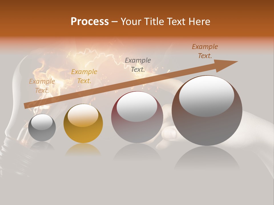 Red Success Flame PowerPoint Template