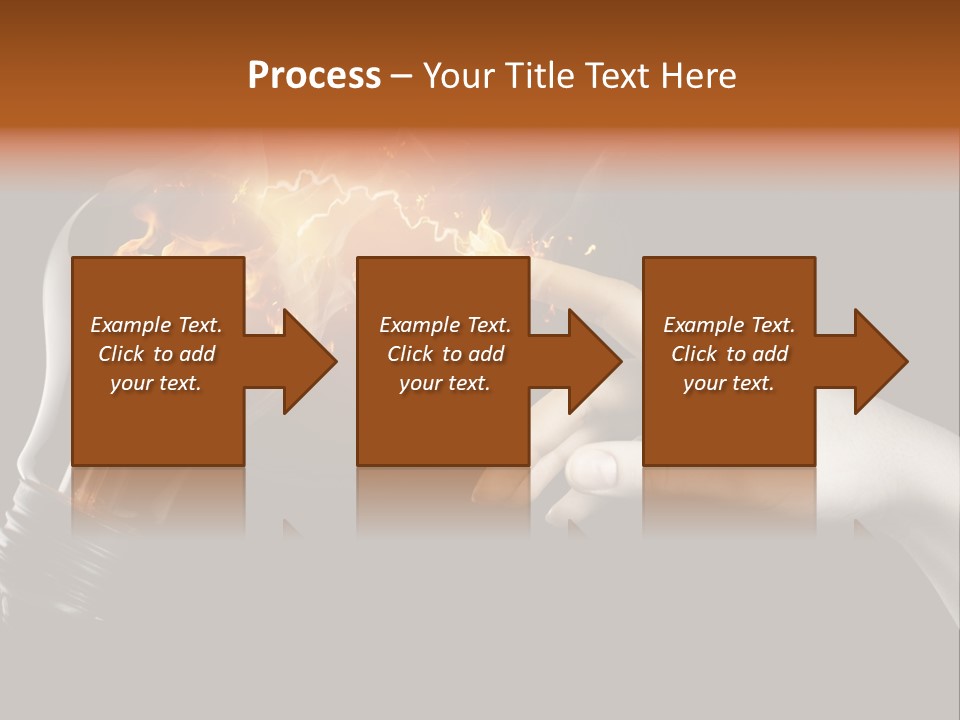 Red Success Flame PowerPoint Template