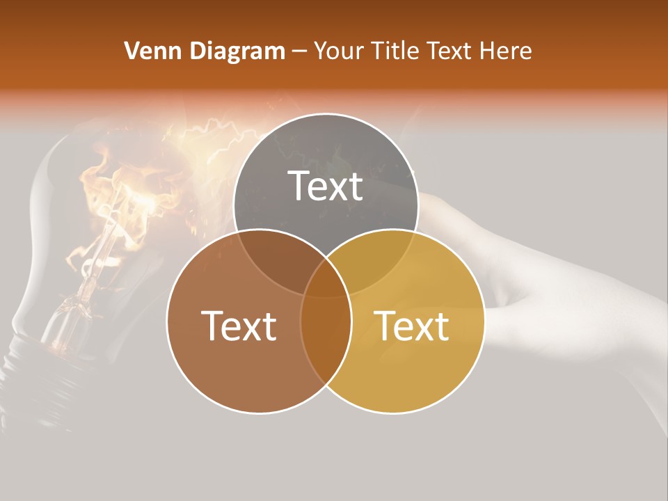 Red Success Flame PowerPoint Template