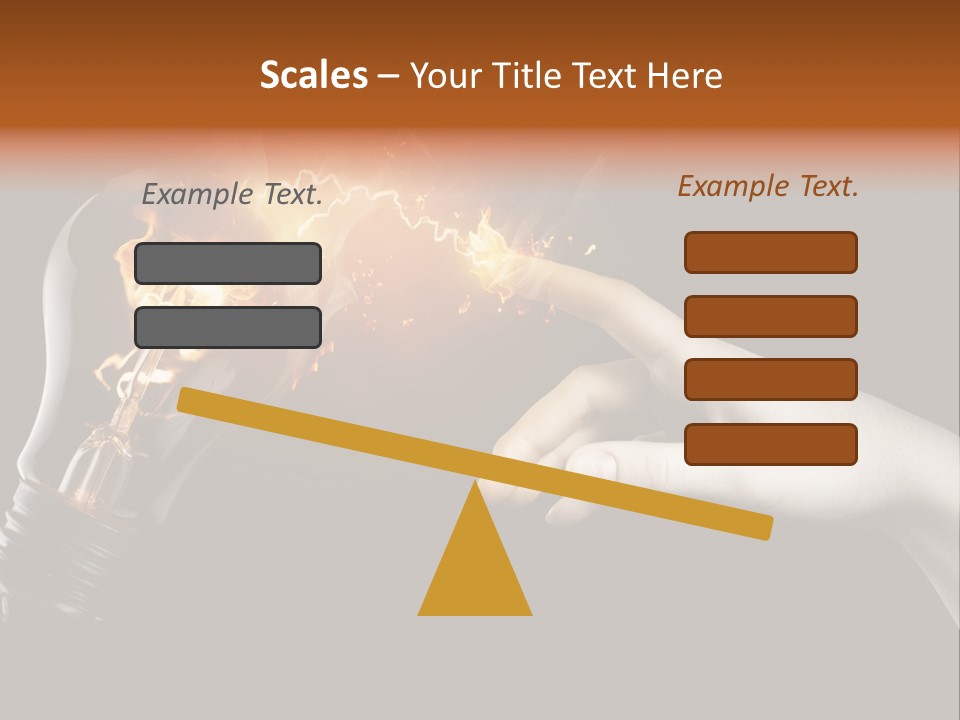 Red Success Flame PowerPoint Template