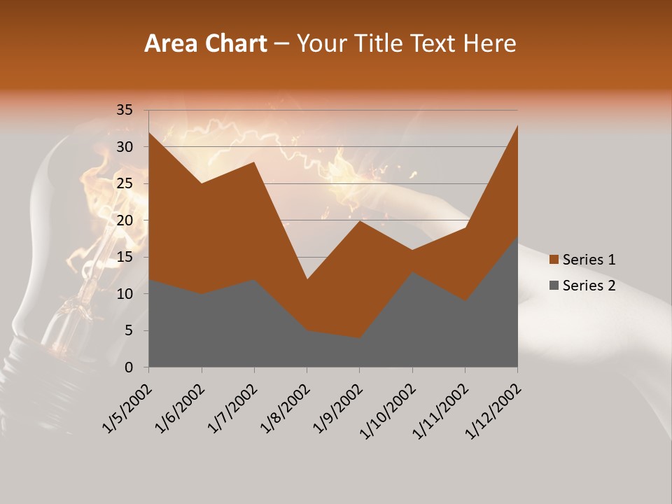 Red Success Flame PowerPoint Template