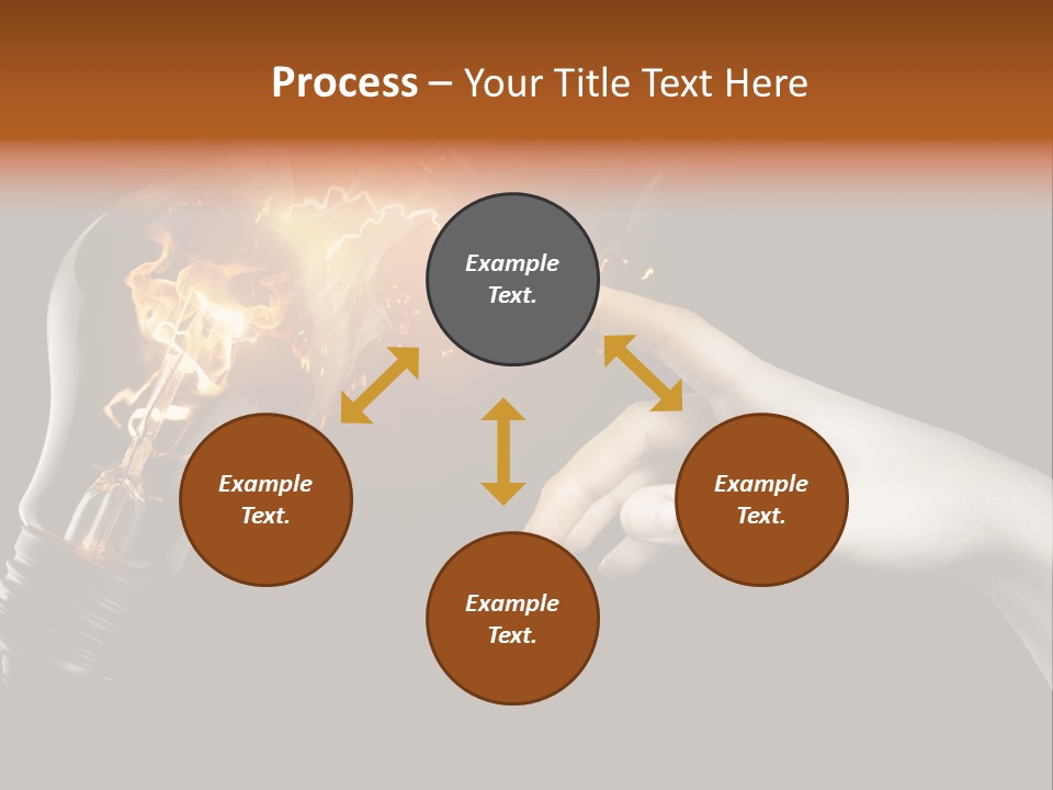 Red Success Flame PowerPoint Template