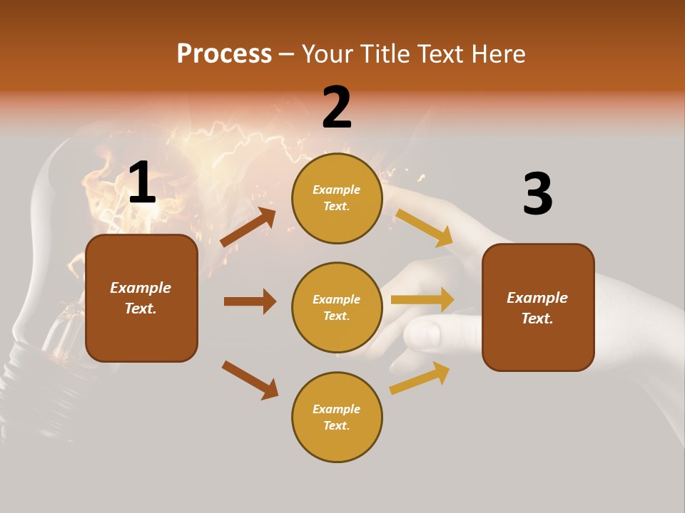 Red Success Flame PowerPoint Template