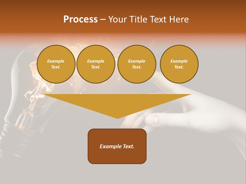 Red Success Flame PowerPoint Template