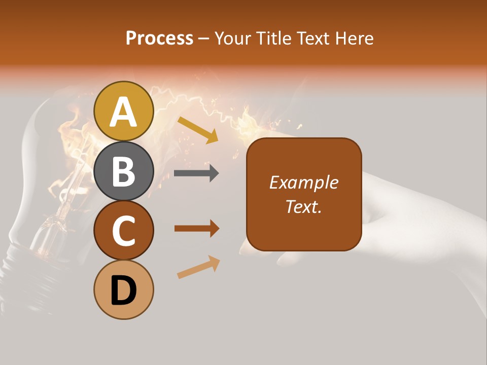 Red Success Flame PowerPoint Template