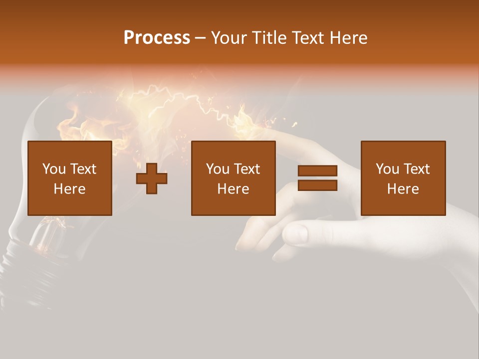 Red Success Flame PowerPoint Template