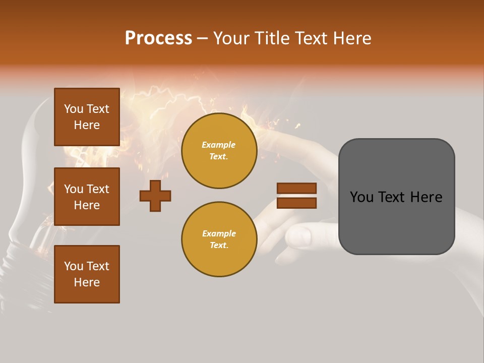 Red Success Flame PowerPoint Template