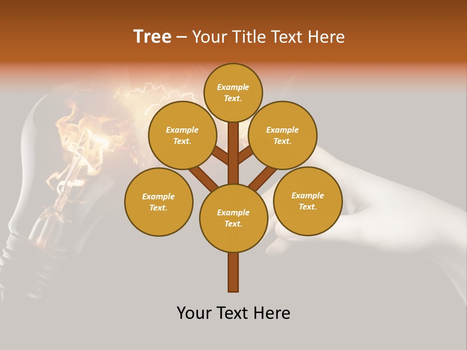 Red Success Flame PowerPoint Template