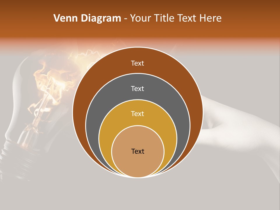 Red Success Flame PowerPoint Template