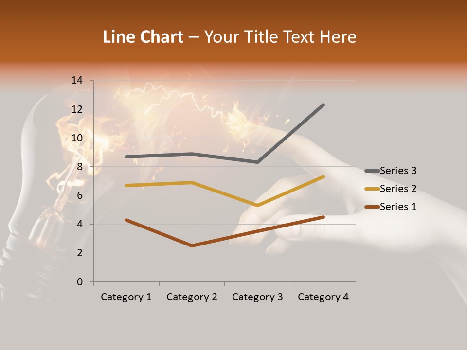 Red Success Flame PowerPoint Template