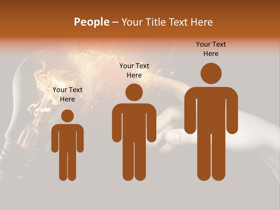 Red Success Flame PowerPoint Template