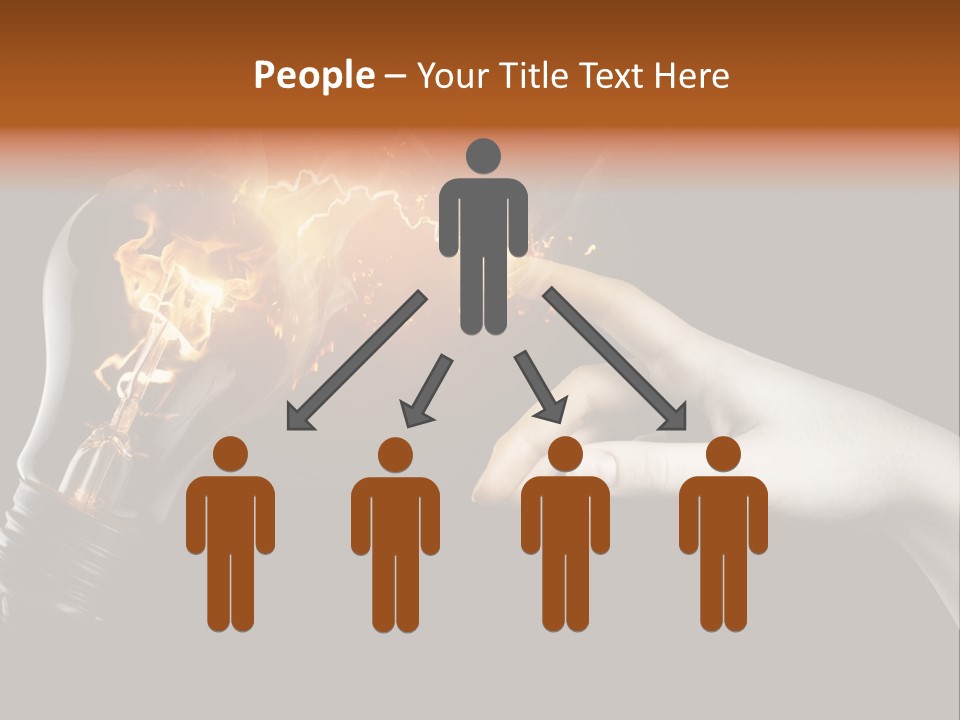 Red Success Flame PowerPoint Template
