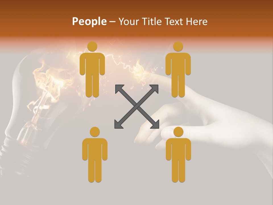 Red Success Flame PowerPoint Template