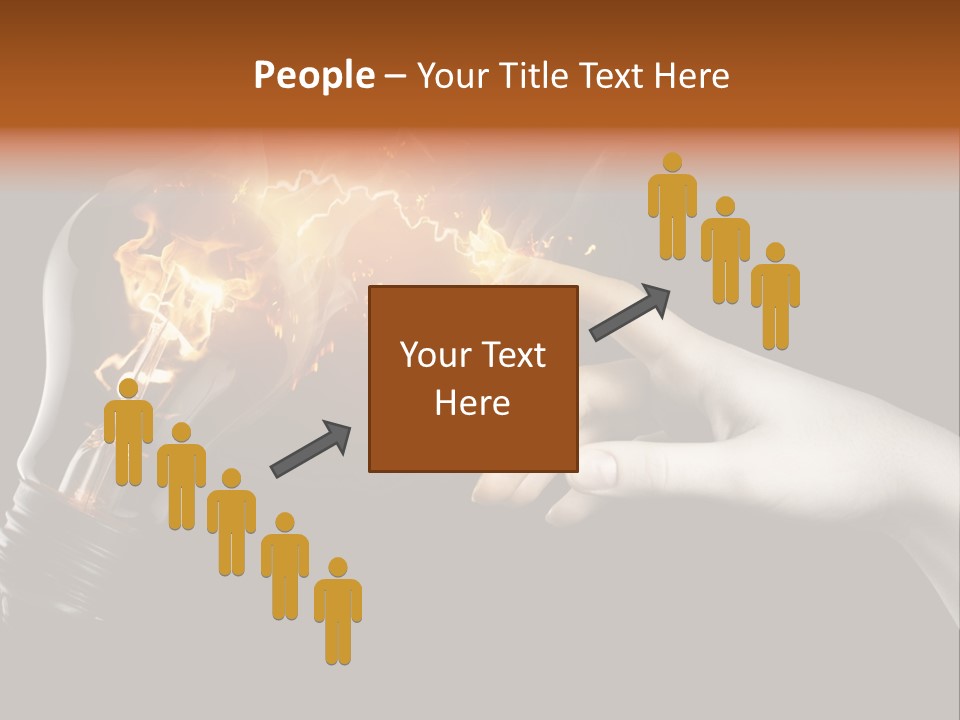 Red Success Flame PowerPoint Template