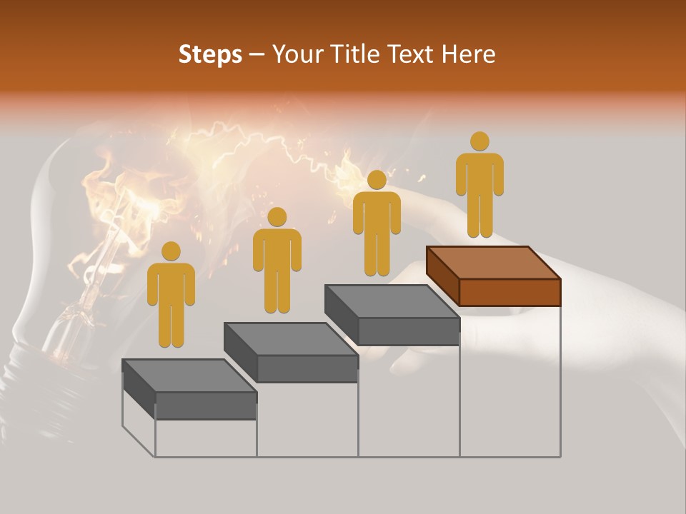 Red Success Flame PowerPoint Template