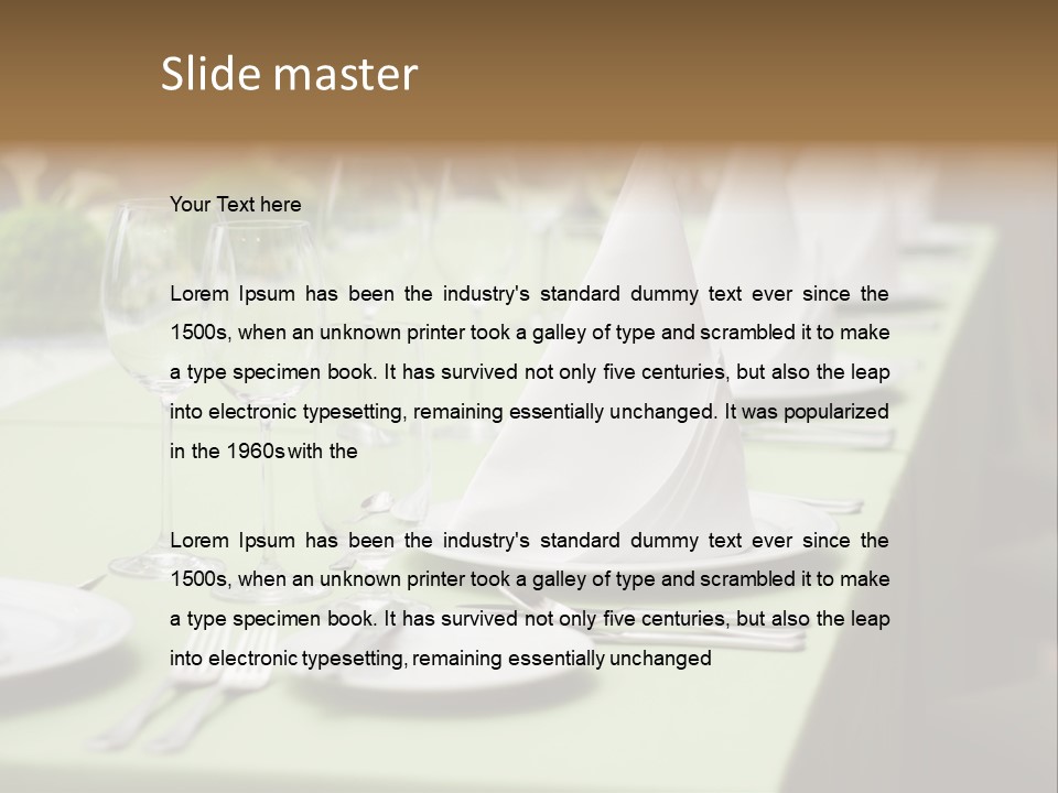 Elegant Meal Dining PowerPoint Template