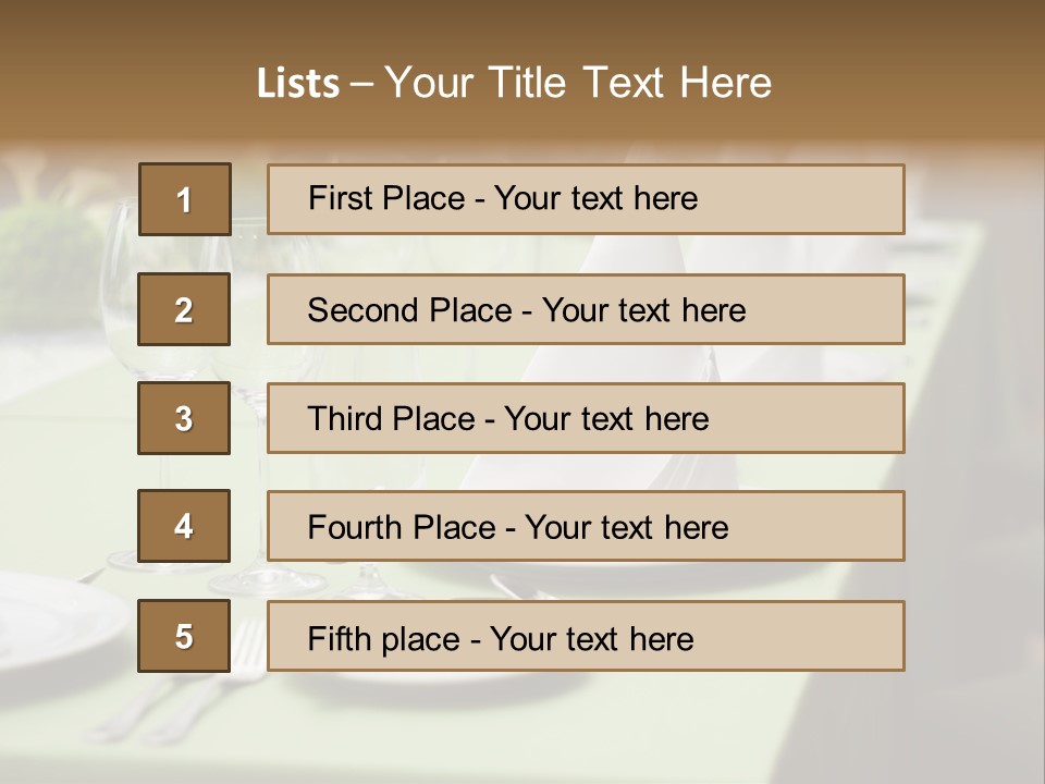 Elegant Meal Dining PowerPoint Template