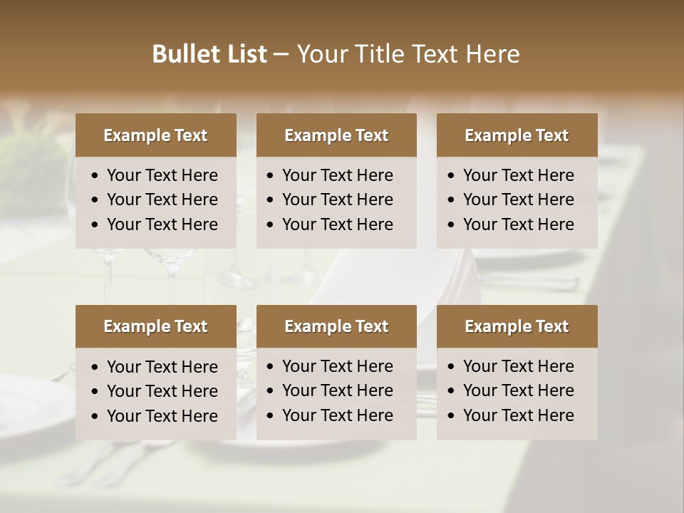 Elegant Meal Dining PowerPoint Template