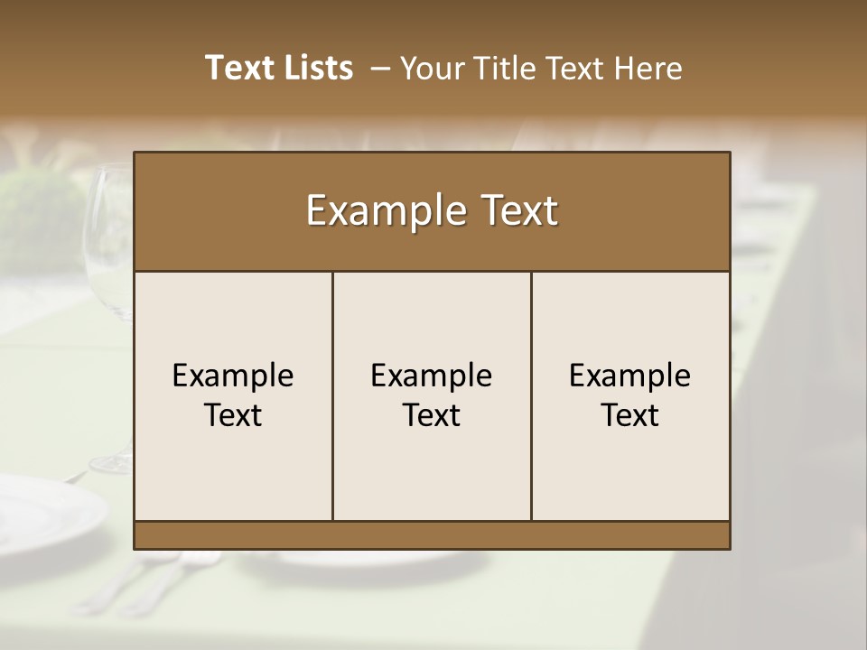 Elegant Meal Dining PowerPoint Template