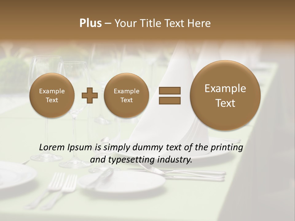 Elegant Meal Dining PowerPoint Template