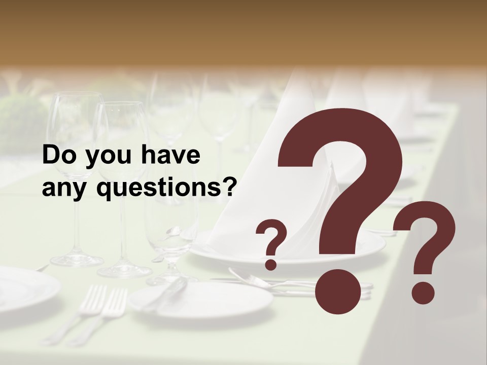 Elegant Meal Dining PowerPoint Template