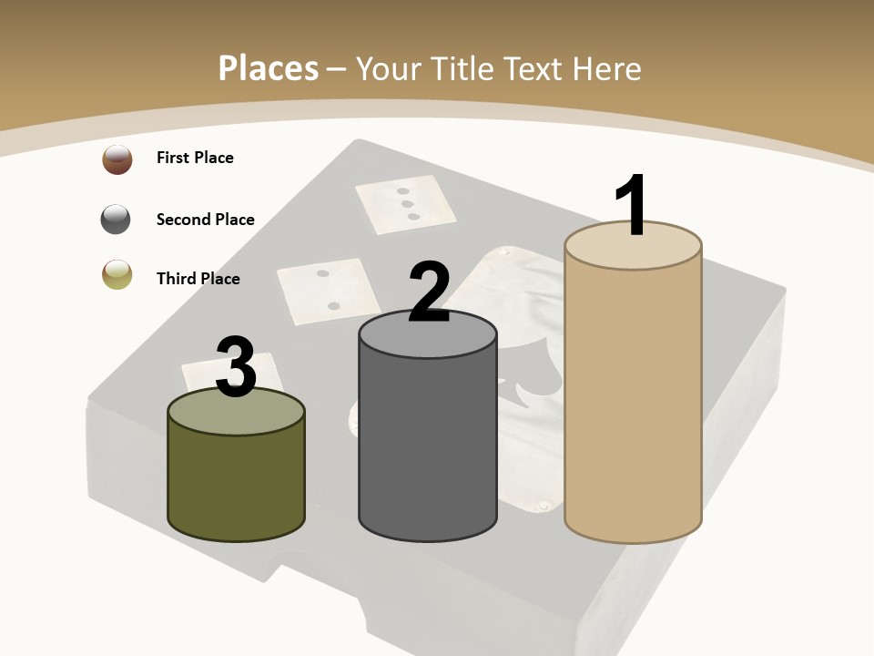 Wooden Path Game PowerPoint Template