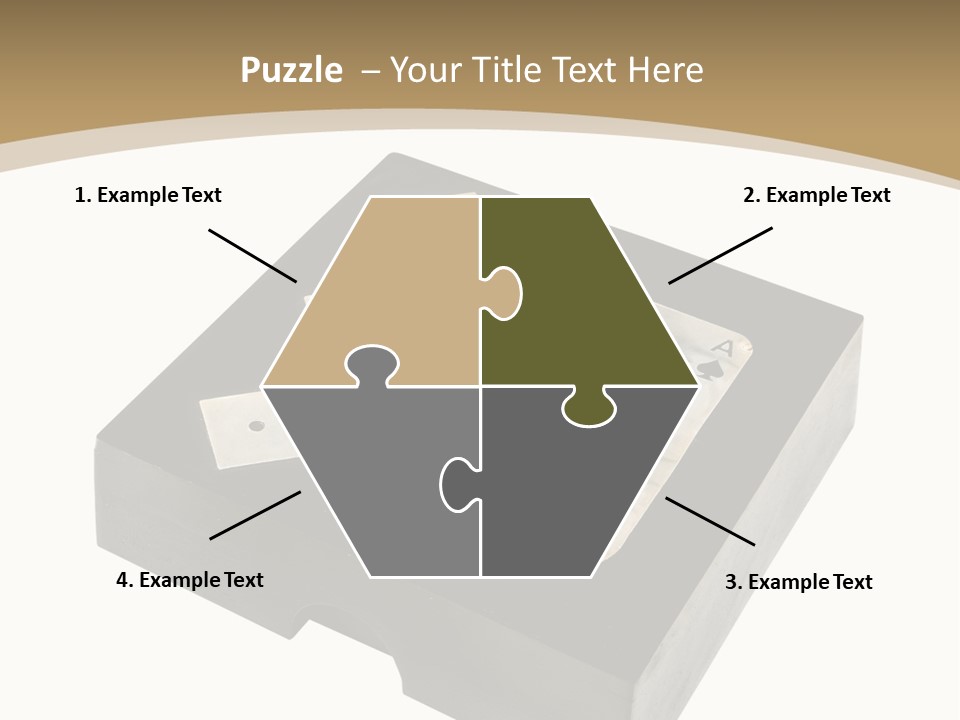 Wooden Path Game PowerPoint Template