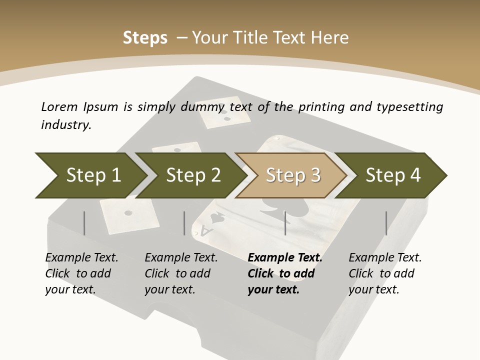 Wooden Path Game PowerPoint Template