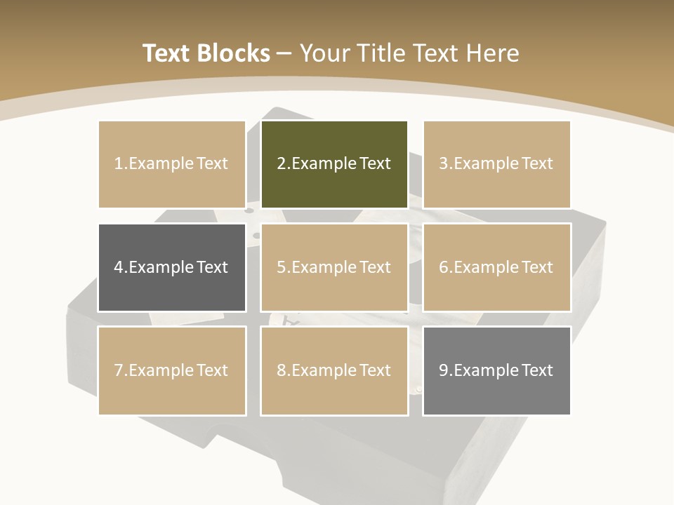 Wooden Path Game PowerPoint Template