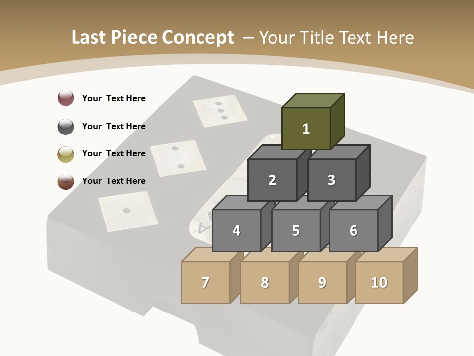 Wooden Path Game PowerPoint Template