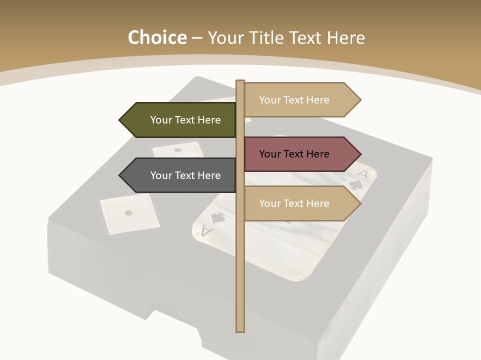 Wooden Path Game PowerPoint Template