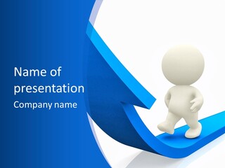 Figure Isolated Person PowerPoint Template