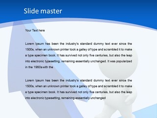 Figure Isolated Person PowerPoint Template