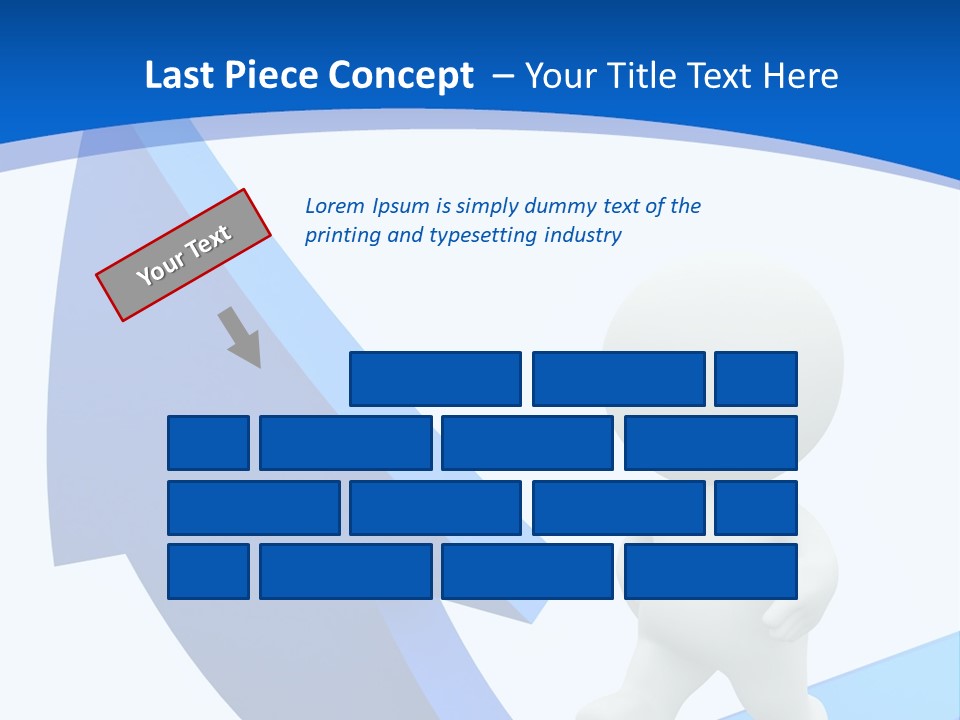 Figure Isolated Person PowerPoint Template