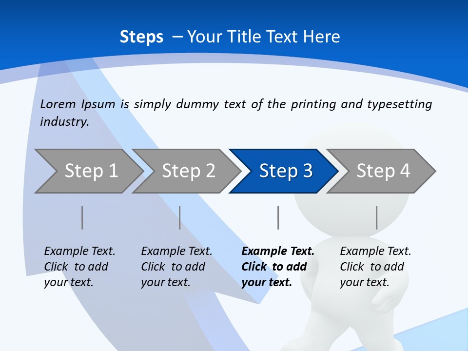 Figure Isolated Person PowerPoint Template